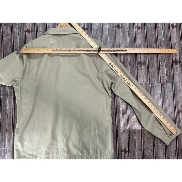 Wallace & Barnes Military Shirt Jacket size Large color ivory - Picture 6 of 6